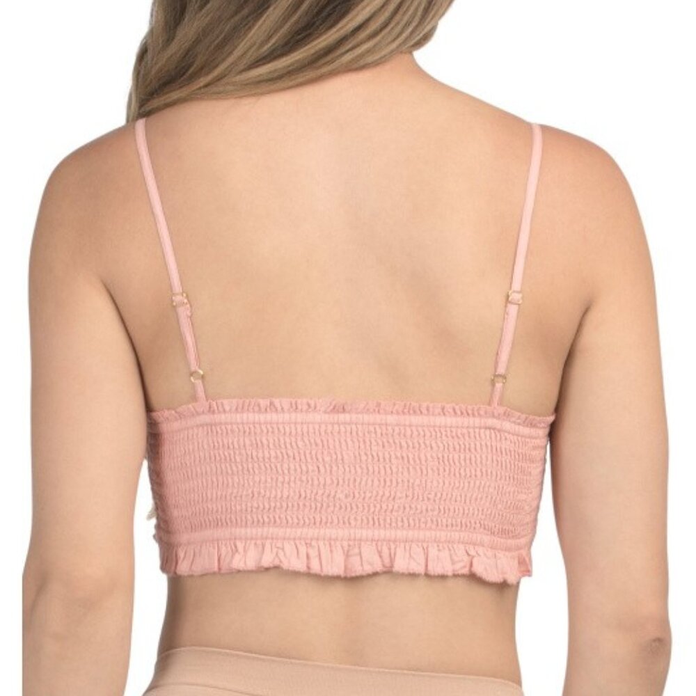 Free People Tallulah Bralette Women's Large NWT Mauve Pink - Picture 3 of 6